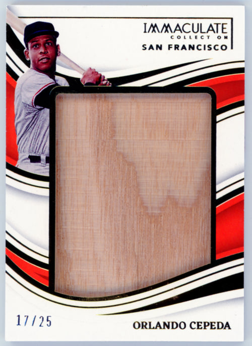 2023 Panini Immaculate Orlando Cepeda Jumbo Bat Relic #HFJM-OC 17/25 - Front